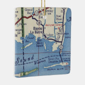 Bayou La Batre  Map Keramisch Ornament (Rechts)