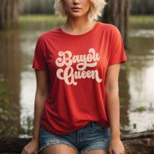 Bayou Queen Retro Louisiana Cajun Meisje Shirt