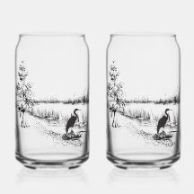 Bayou Scène Glas Kan Beker