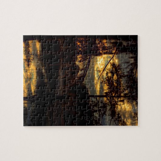 Bayou Sunset Reflection Legpuzzel (Horizontaal)