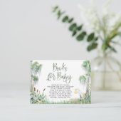Bayou Swamp Baby shower Book Request Kaart (Staand voorkant)