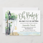 Bayou Swamp Baby shower Invitation Kaart (Voorkant)