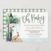 Bayou Swamp Baby shower Invitation Kaart (Voorkant / Achterkant)