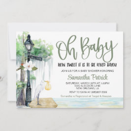 Bayou Swamp Baby shower Invitation Kaart
