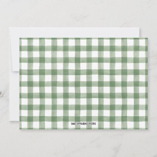 Bayou Swamp Baby shower Invitation Kaart (Achterkant)