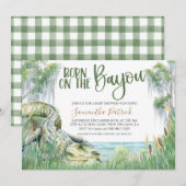 Bayou Swamp Baby shower Invitation Kaart (Voorkant / Achterkant)