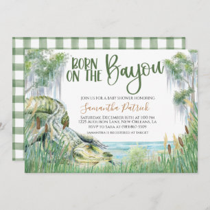 Bayou Swamp Baby shower Invitation Kaart