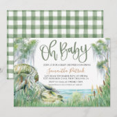 Bayou Swamp Baby shower Invitation Kaart (Voorkant / Achterkant)