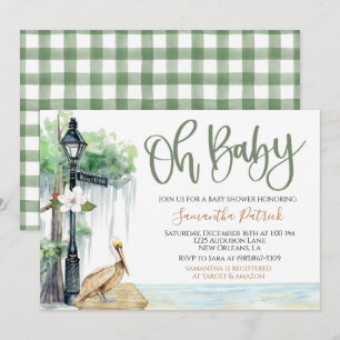 Bayou Swamp Baby shower Invitation Kaart