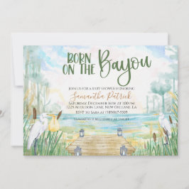 Bayou Swamp Baby shower Invitation Kaart
