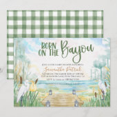 Bayou Swamp Baby shower Invitation Kaart (Voorkant / Achterkant)
