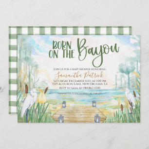 Bayou Swamp Baby shower Invitation Kaart