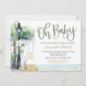 Bayou Swamp Baby shower Invitation Kaart (Voorkant)