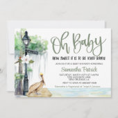 Bayou Swamp Baby shower Invitation Kaart (Voorkant)