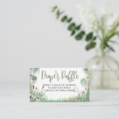 Bayou Swamp Baby shower Luier Raffle Kaart (Staand voorkant)