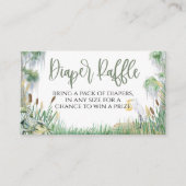 Bayou Swamp Baby shower Luier Raffle Kaart (Voorkant)