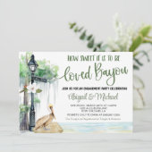 Bayou Swamp Engagement Party Invitation Kaart (Staand voorkant)