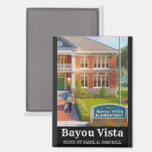 Bayou Vista Elementary School – Southern Psychos C Magneet (Voorkant / Achterkant)