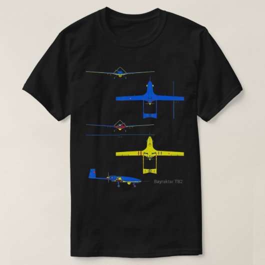 Bayraktar TB2 Bayraktar Drone T-shirt (Design voorkant)