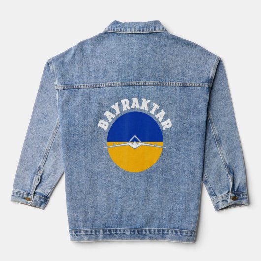 Bayraktar Tb2 Turkse drone Bayraktar Denim Jacket (Achterkant)
