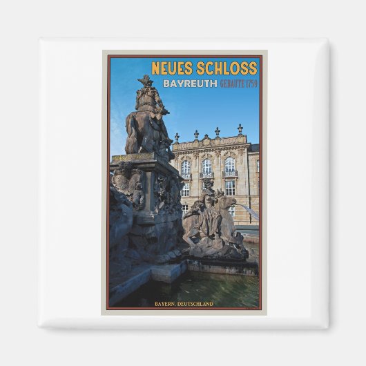 Bayreuth - Neues Schloss Magneet (Voorkant)