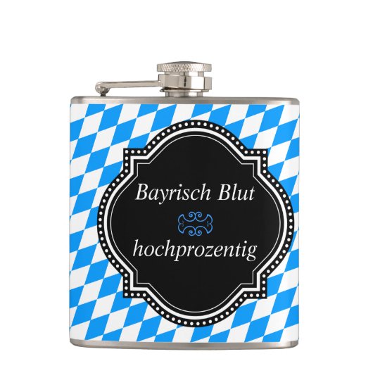 Bayrisch Blut Flachmann Heupfles (Voorkant)