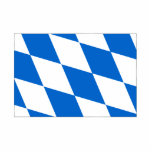 Bayrische Flagge Bayern Staand Fotobeeldje<br><div class="desc">Zeig allen dein Lieblings-Bundesland auf deinem Heimatshirt. Die Bayernflagge auf vielen tollen Heimat-Produkten.</div>