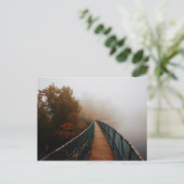 Bays Mountain Dam in de mist Briefkaart (Staand voorkant)