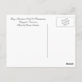 Bays Mountain Dam in de mist Briefkaart (Achterkant)