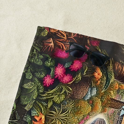 Bayside Express stoomtrein op het strand Strandlaken (In situ)