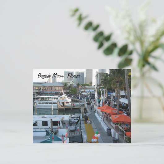 Bayside Miami Briefkaart (Staand voorkant)