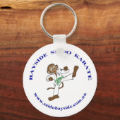 Bayside Monkey in Seido Gi Keyring Sleutelhanger (Voorkant)