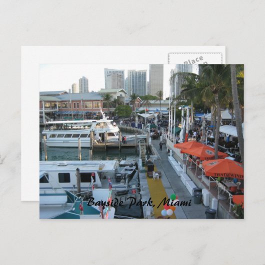 Bayside Park, Miami Briefkaart (Voorkant / Achterkant)