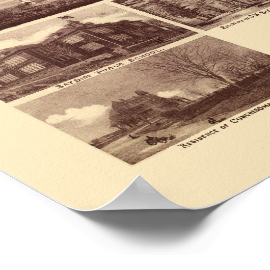 Bayside Park - Queens, NY Panoramic Map - 1915 Poster (Hoek)