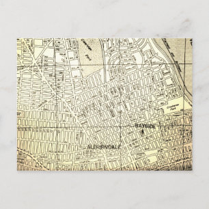 Bayside, Queens, NY  Map Briefkaart