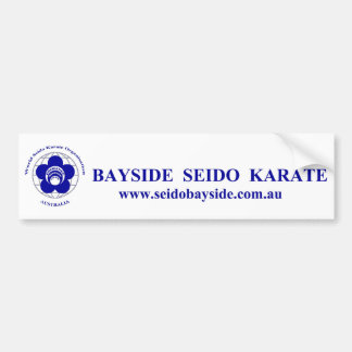 Bayside Seido Karate Car Bumpersticker