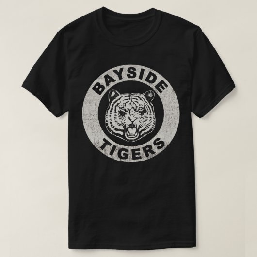 Bayside Tigers versleten schijven T-shirt (Design voorkant)