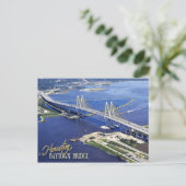 Baytown Bridge, Houston Ship Channel, Texas Briefkaart (Staand voorkant)