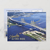 Baytown Bridge, Houston Ship Channel, Texas Briefkaart (Voorkant / Achterkant)