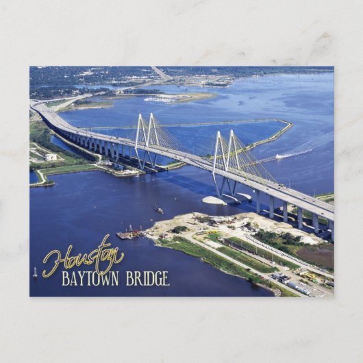 Baytown Bridge, Houston Ship Channel, Texas Briefkaart (Voorkant)