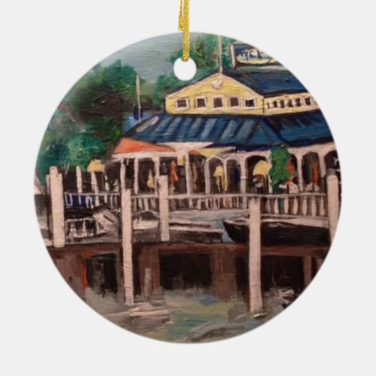 Bayview Avenue, Put-n-Bay, Ohio Ornament (Achterkant)