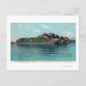 Bayview of Alcatraz Island and Prison Briefkaart (Voorkant)