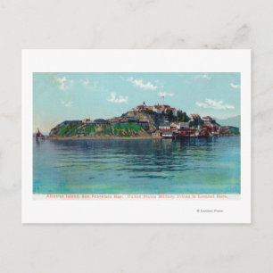 Bayview of Alcatraz Island and Prison Briefkaart