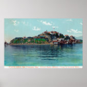 Bayview of Alcatraz Island and Prison Poster (Voorkant)