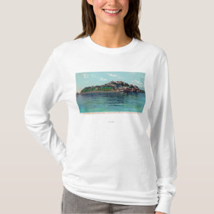 Bayview of Alcatraz Island and Prison T-shirt
