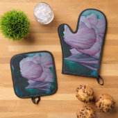 Bayville, Blossom Ovenwant & Pannenlap Set (Top down)