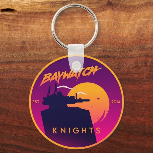 Baywatch Knight - Keyring Sleutelhanger (Voorkant)