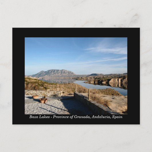 Baza Lakes, Granada, Spanje briefkaart (Voorkant)