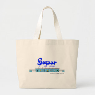 Bazaar Exterior Circa 1960 Grote Tote Bag