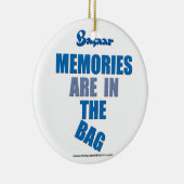 Bazaar "Memories are in the Bag" Keramisch Ornament (Rechts)